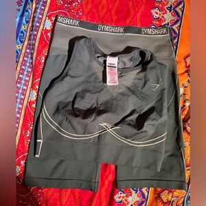 Gymshark Dark Green Bra & Shorts Set